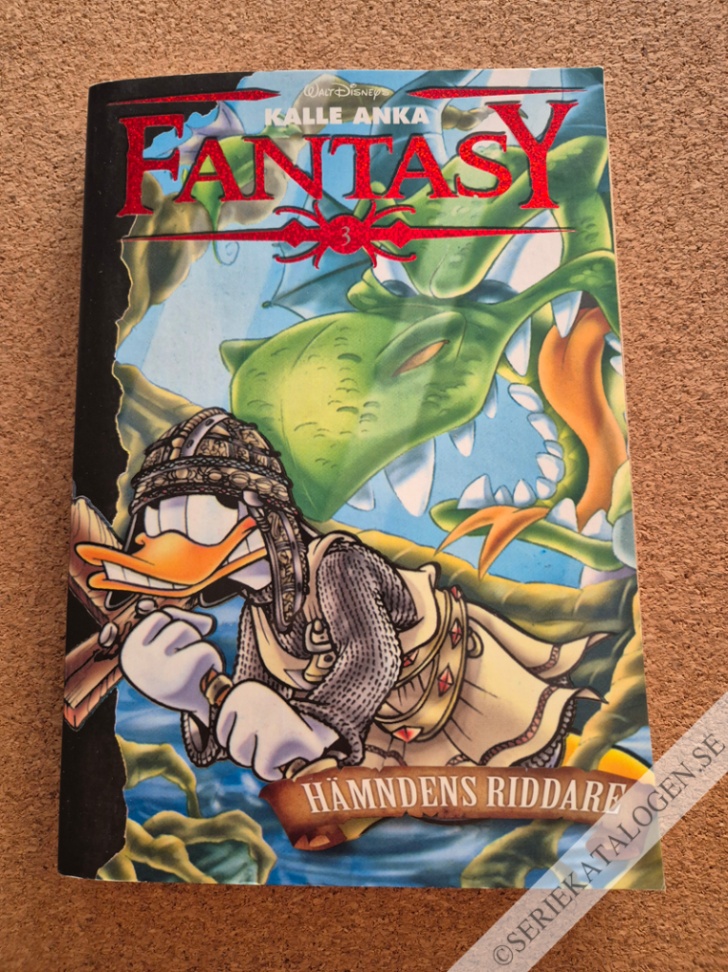 Framsida på Ankeborgs samlarpocket Kalle Anka Fantasy 3 - Hämndens riddare (2017)