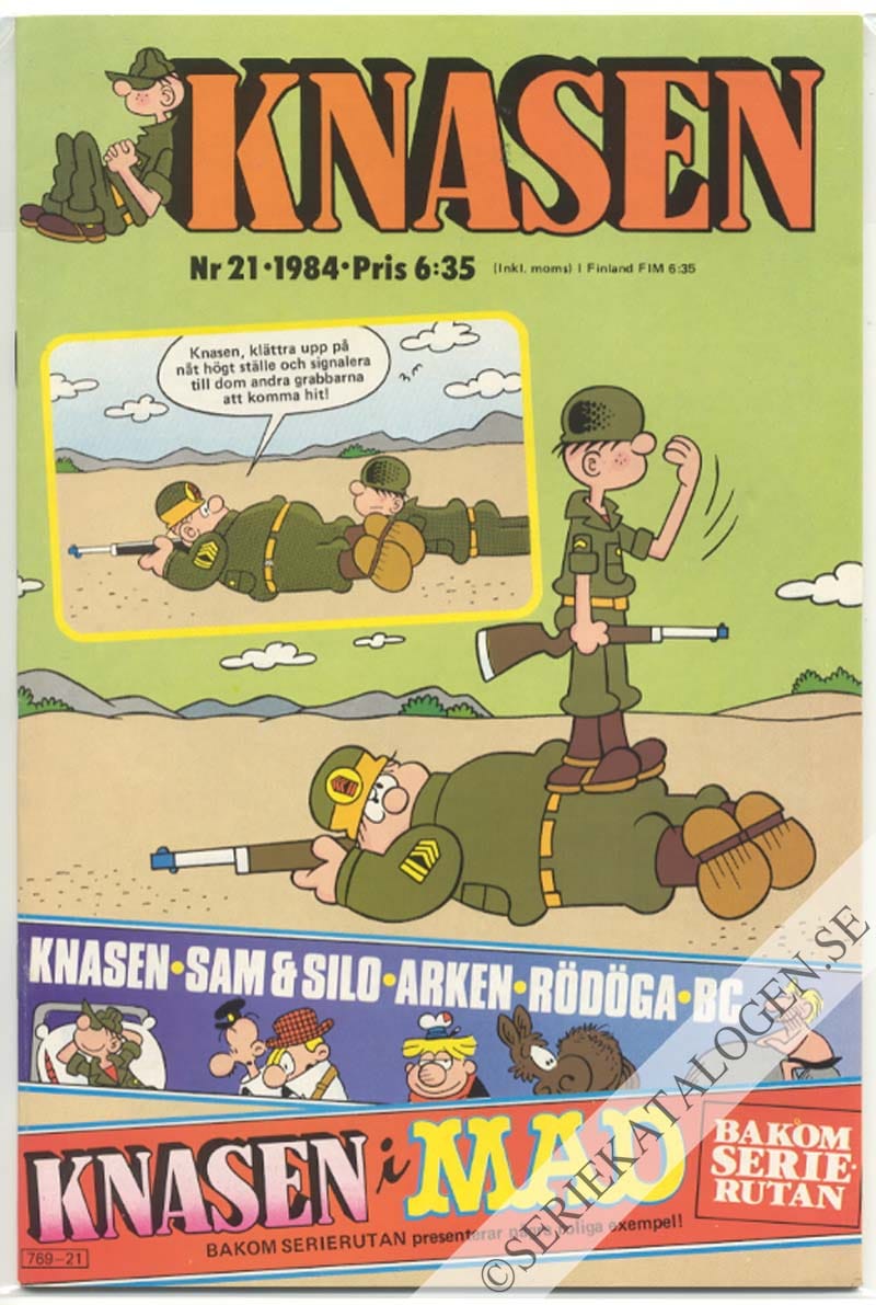 Framsida på Knasen #21 (1984)