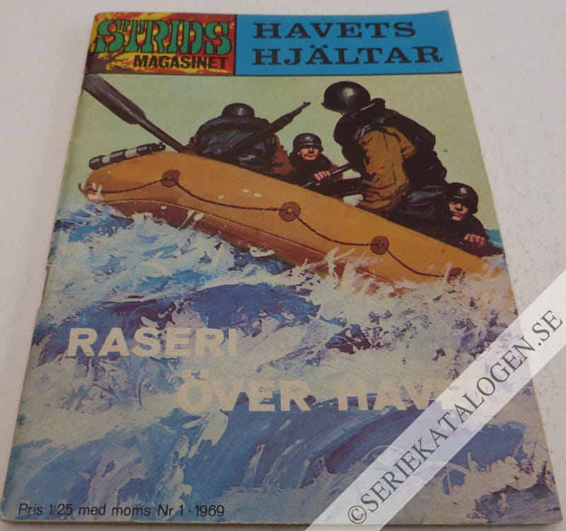 Framsida på Stridsmagasinet Havets hjältar (1969)