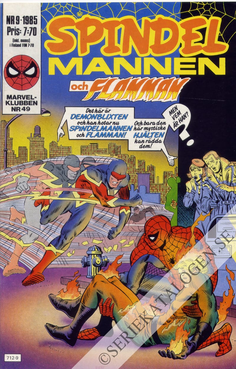 Framsida på Spindelmannen #9 (1985)