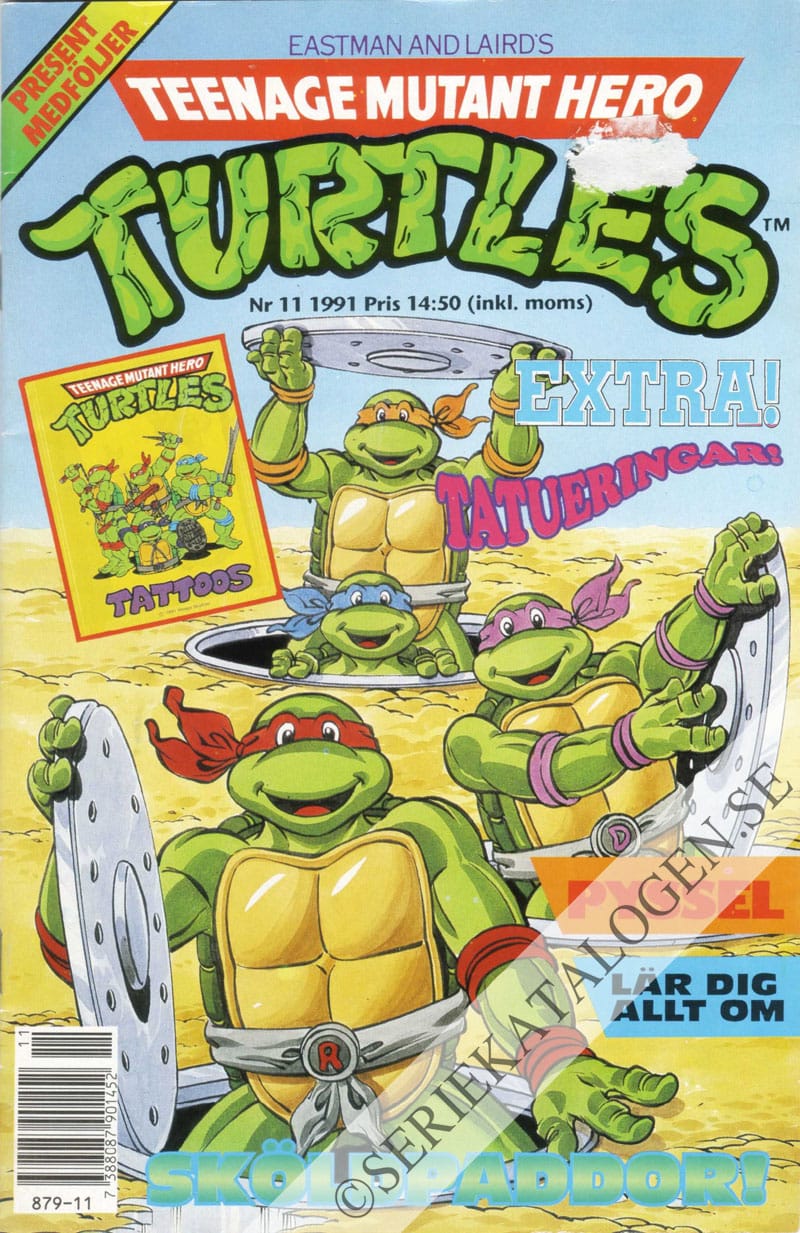 Framsida på Teenage mutant hero turtles #11 (1991)