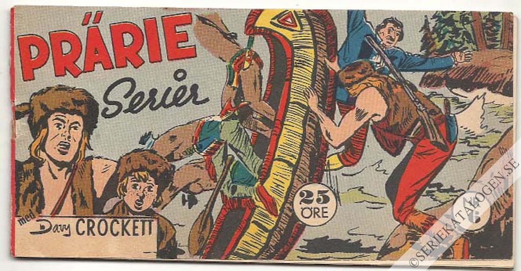 Framsida på Prärie-serier #6 (1958)