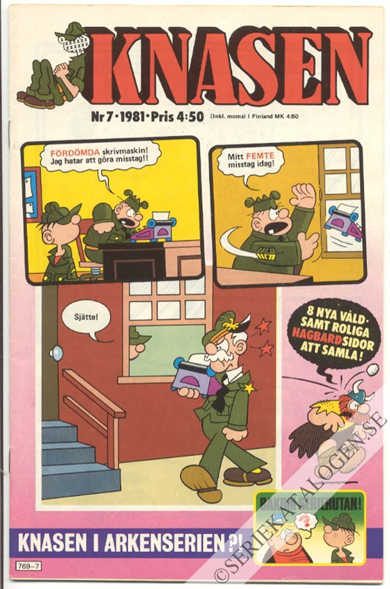 Framsida på Knasen #7 (1981)