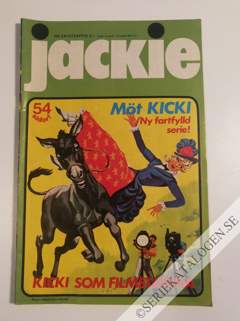 Framsida på Jackie #6 (1973)
