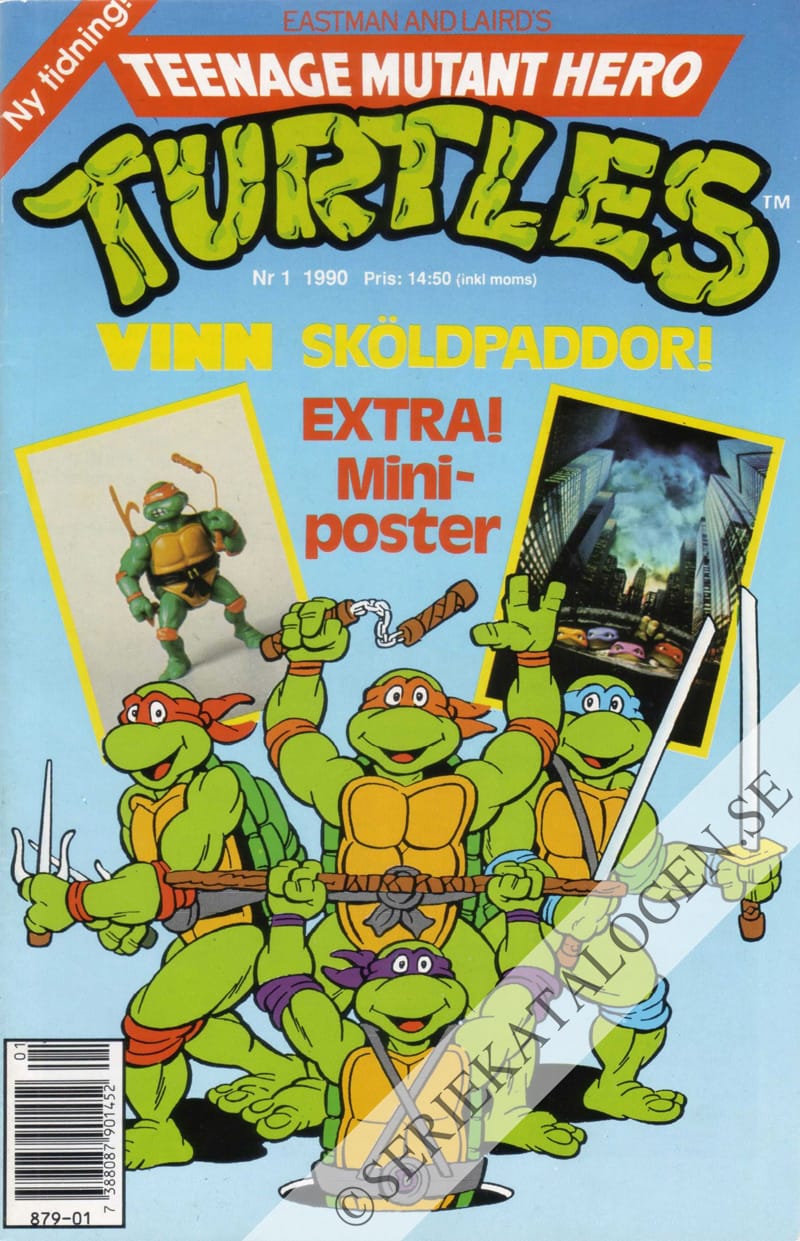 Framsida på Teenage mutant hero turtles #1 (1990)