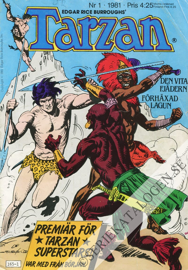 Framsida på Tarzan #1 (1981)