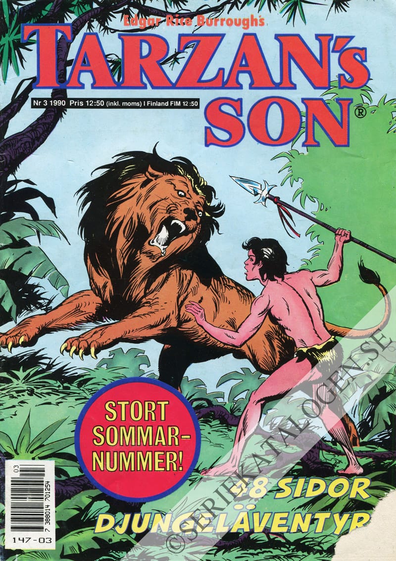 Framsida på Tarzans son #3 (1990)