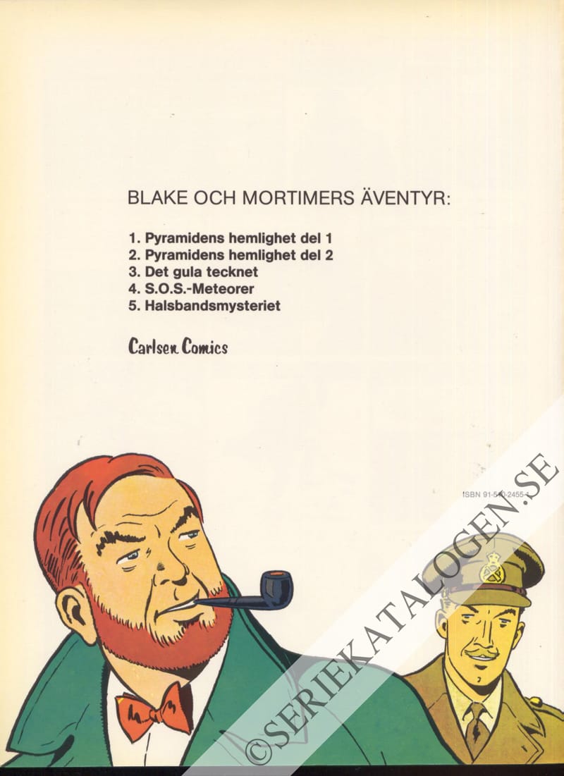 Baksida på Halsbandsmysteriet (1980)