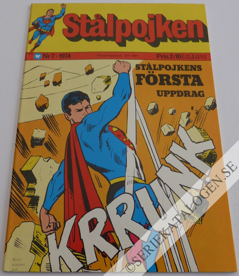 Framsida på Stålpojken #7 (1974)