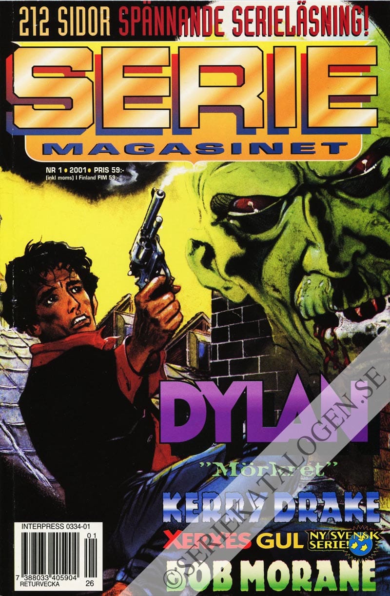 Framsida på Seriemagasinet #1 (2001)