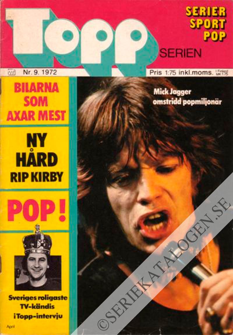 Framsida på Toppserien #9 (1972)