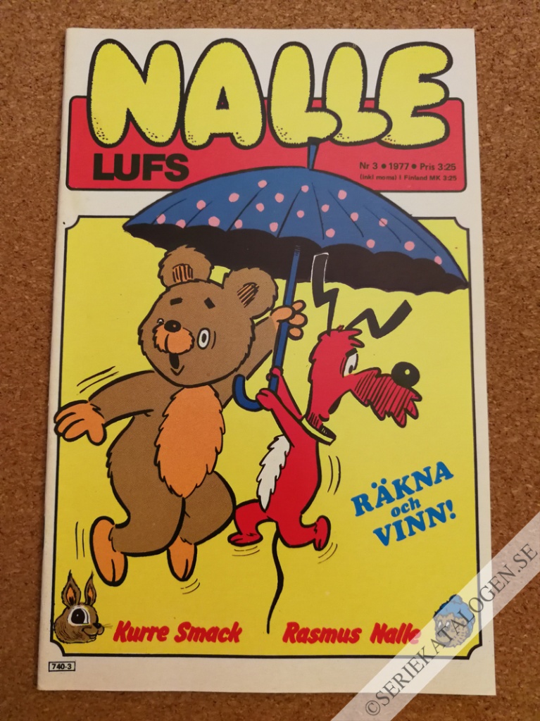 Framsida på Nalle Lufs #3 (1977)