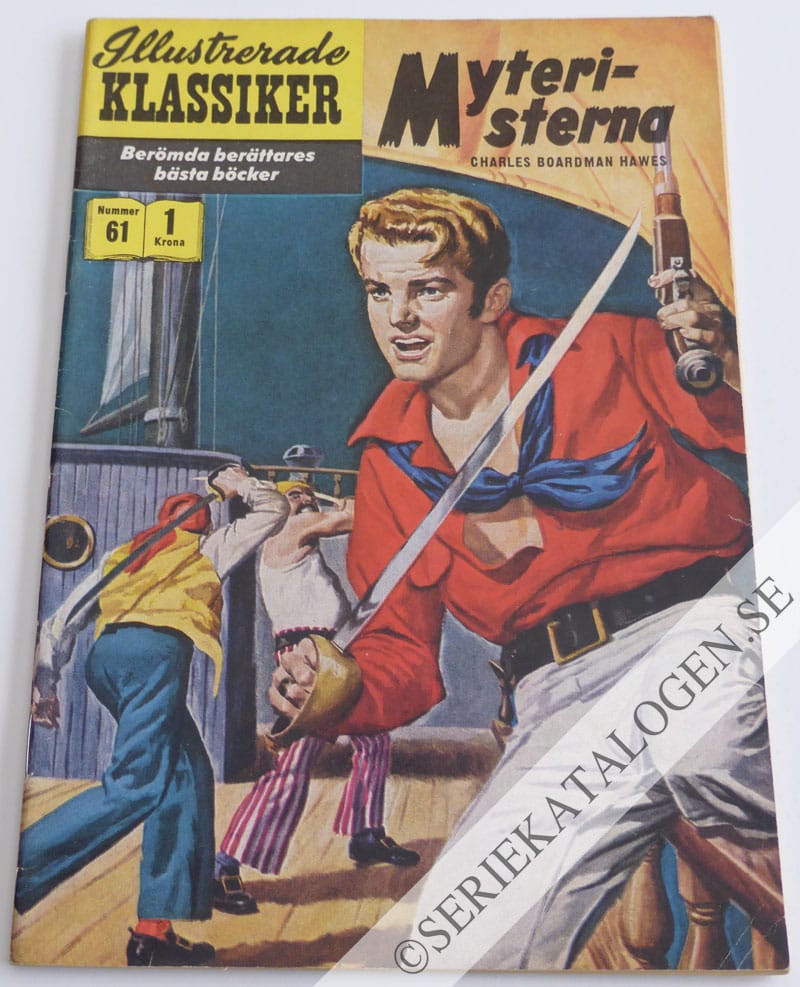 Framsida på Illustrerade Klassiker Myteristerna (1958)