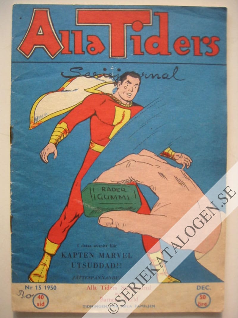 Framsida på Alla tiders seriejournal #15 (1950)