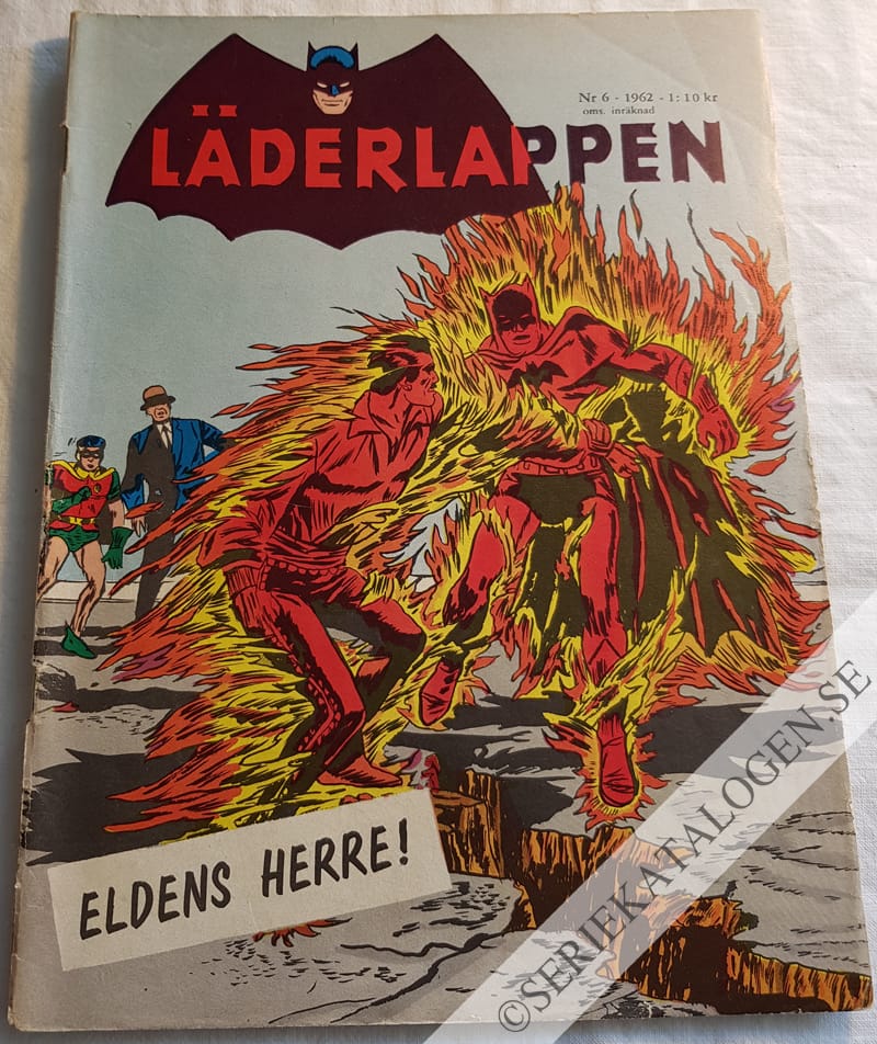 Framsida på Läderlappen och Robin #6 (1962)