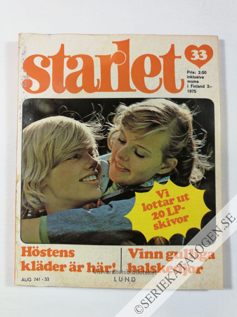 Framsida på Starlet #33 (1975)
