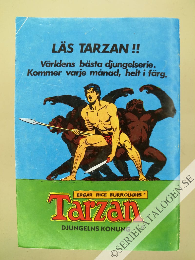 Baksida på Farlig flykt (1982)