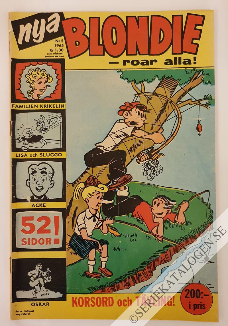 Framsida på Blondie #5 (1965)
