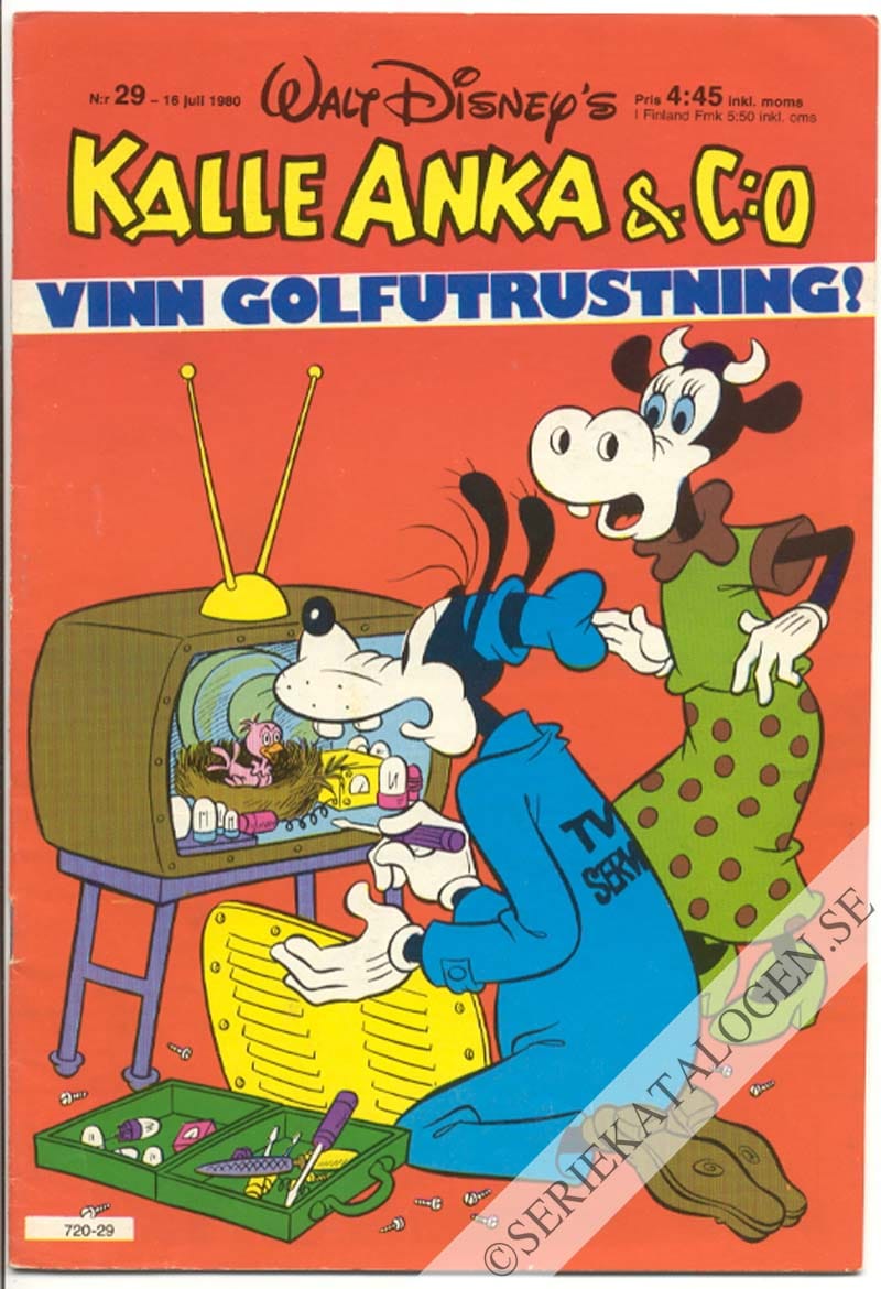 Framsida på Kalle Anka & C:o #29 (1980)