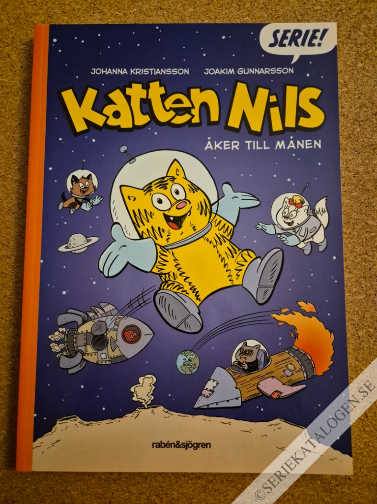 Framsida på Katten Nils Katten Nils åker till månen (2019)