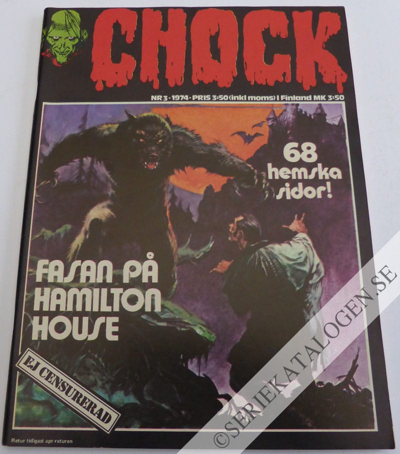 Framsida på Chock Fasorna från Hamilton house (1974)