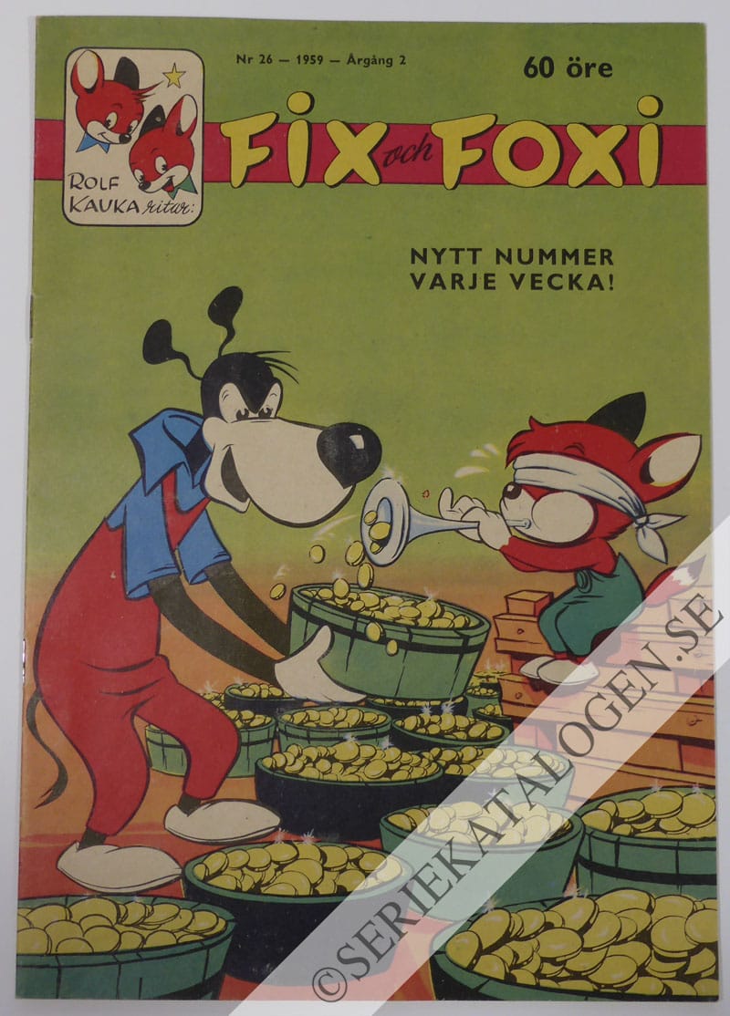 Framsida på Fix och Foxi #26 (1959)