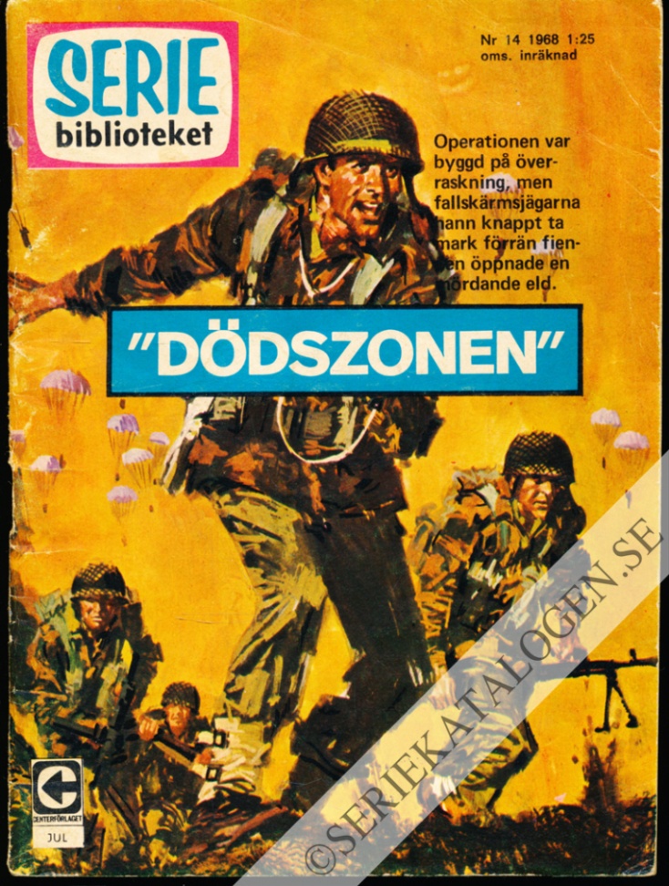 Framsida på Seriebiblioteket #14 - Dödszonen (1968)