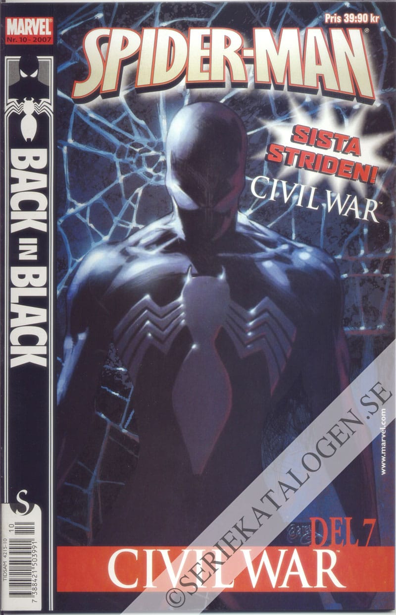 Framsida på Spider-Man #10 (2007)