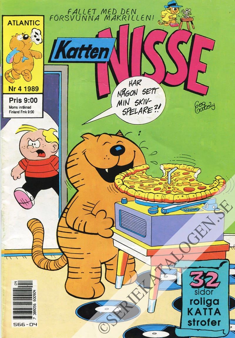 Framsida på Katten Nisse #4 (1989)