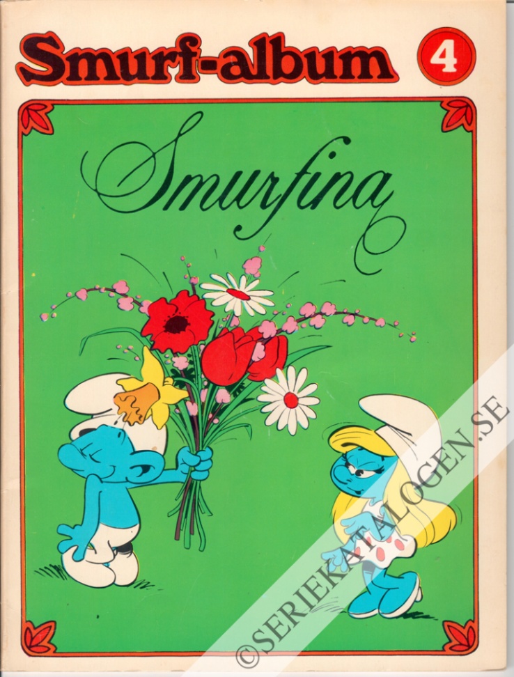 Framsida på Smurf-album Smurfina (1973)