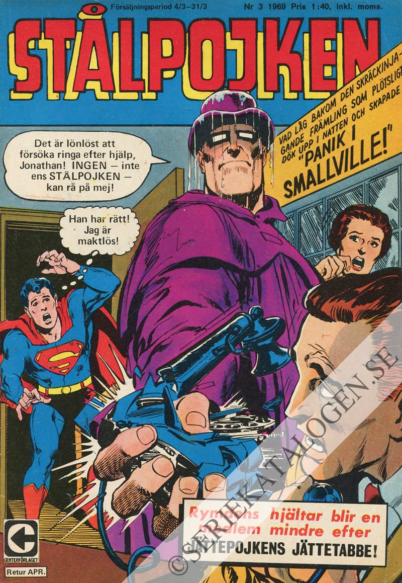 Framsida på Stålpojken #3 (1969)