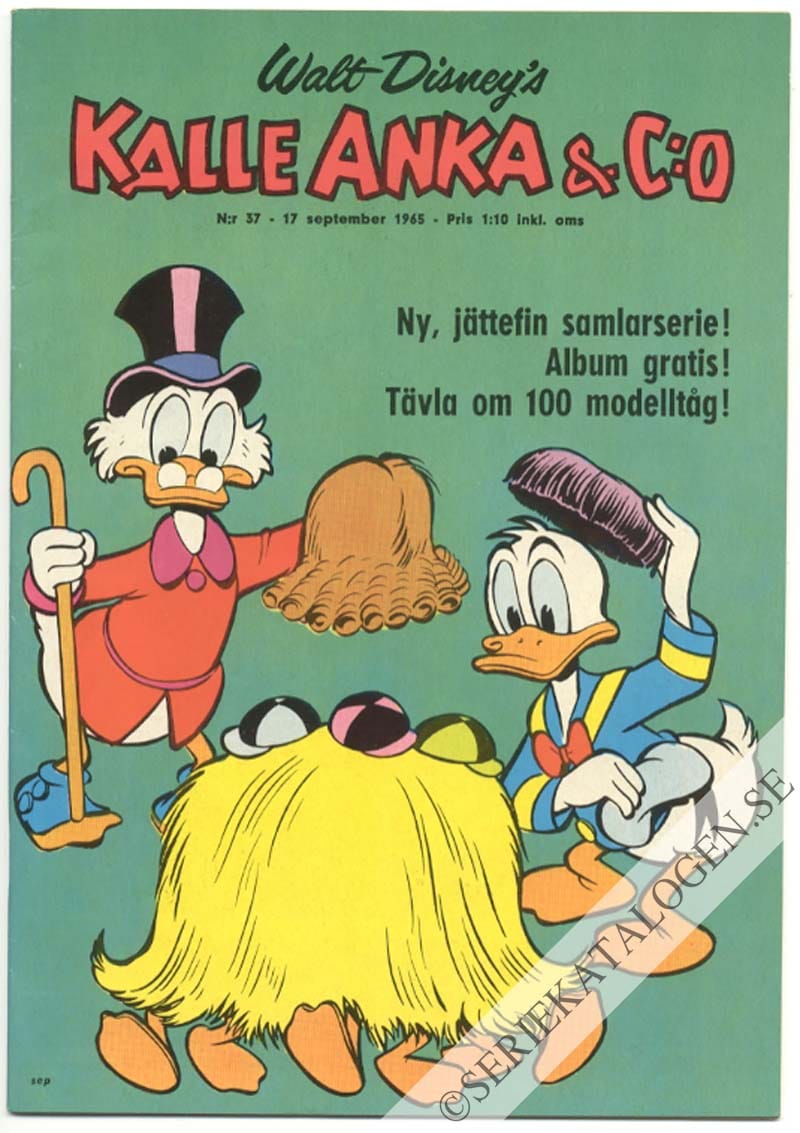 Framsida på Kalle Anka & C:o #37 (1965)