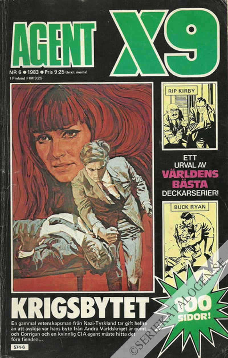 Framsida på Agent X9 #6 (1983)