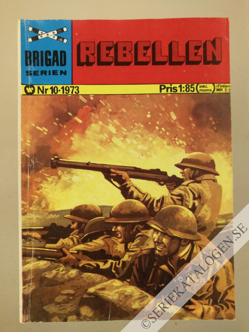 Framsida på Brigadserien Rebellen (1973)