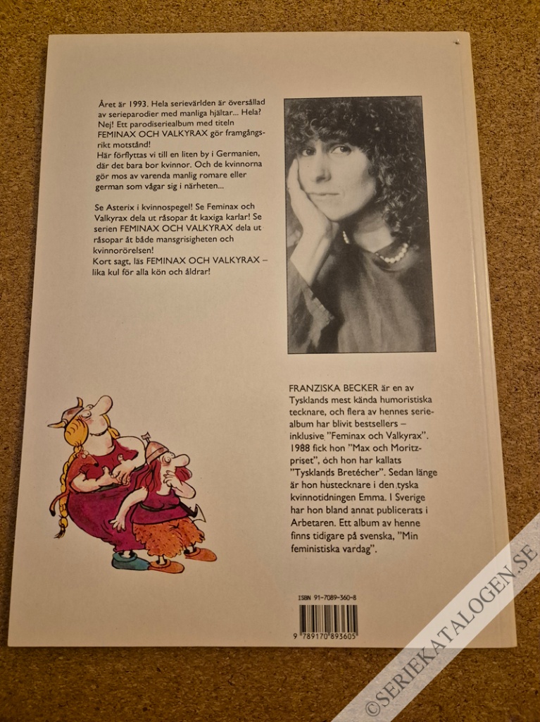 Baksida på Feminax & Valkyriax (1993)