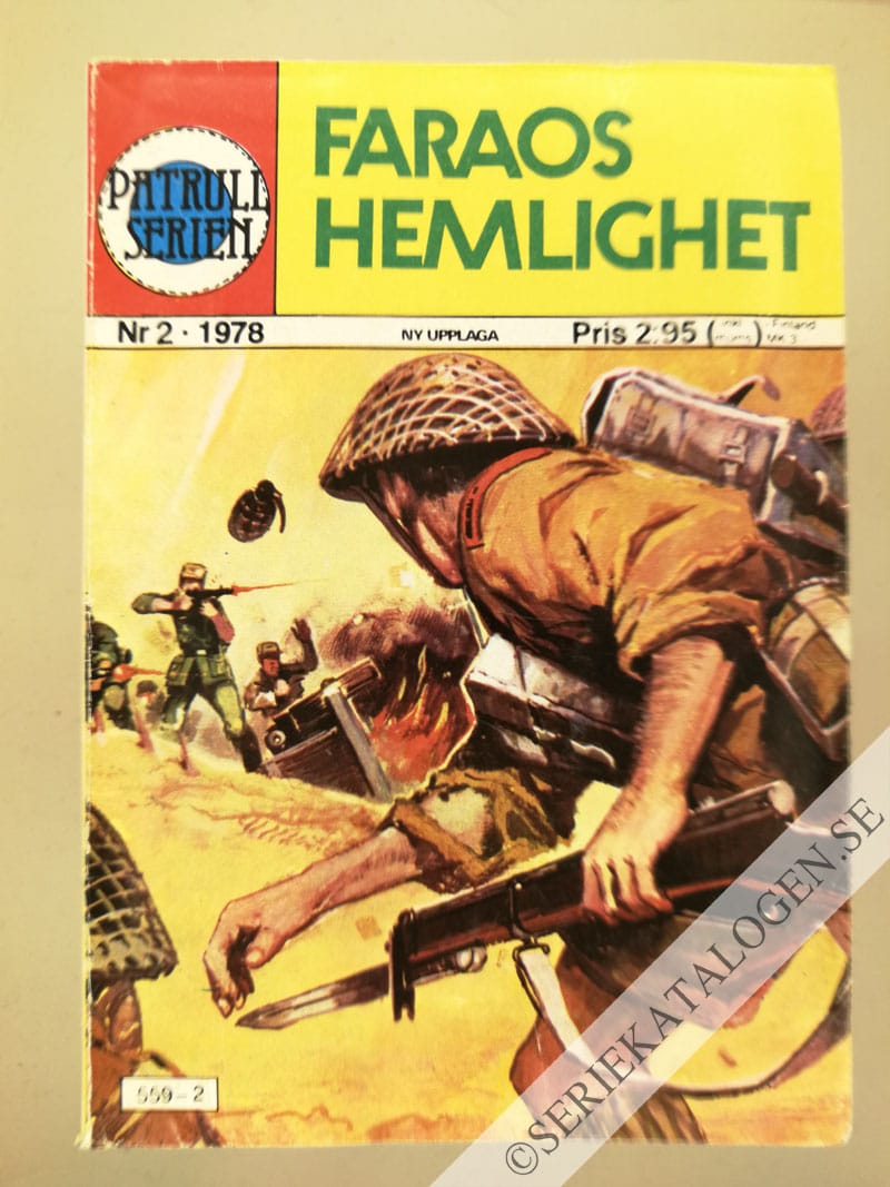 Framsida på Patrullserien Faraos hemlighet (1978)