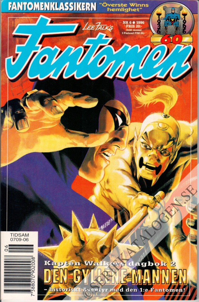 Framsida på Fantomen #6 (1996)
