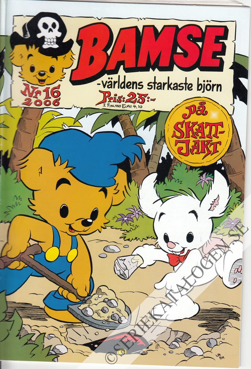 Framsida på Bamse #16 - Bamse på skattjakt (2006)