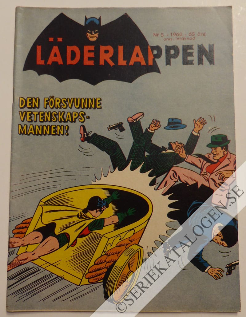 Framsida på Läderlappen och Robin #5 (1960)