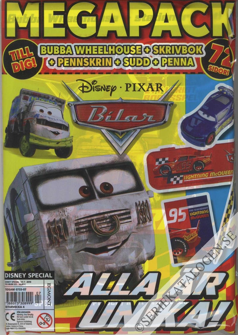 Framsida på Disney special #7 - Bilar (2019)