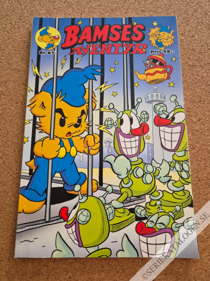 Framsida på Bamses äventyr #65 (2016)