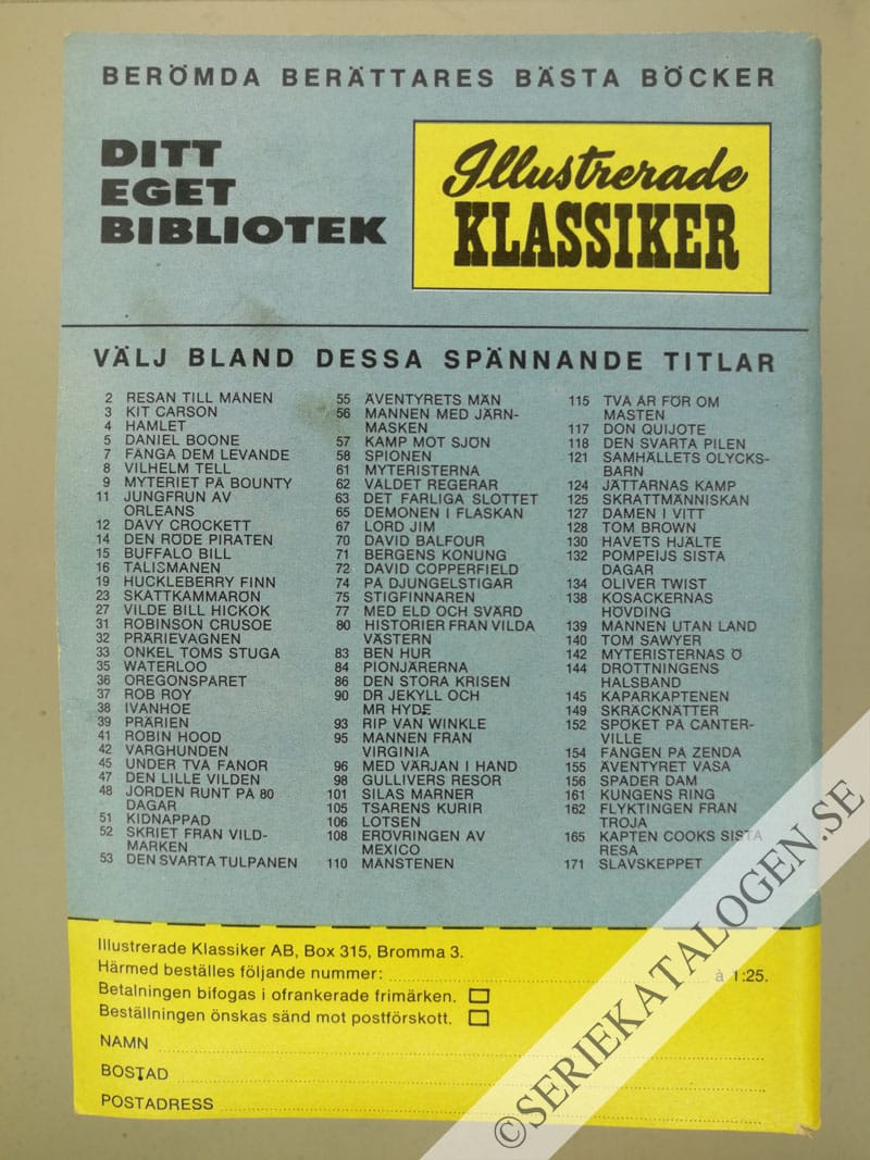 Baksida på En hjältes död (1968)