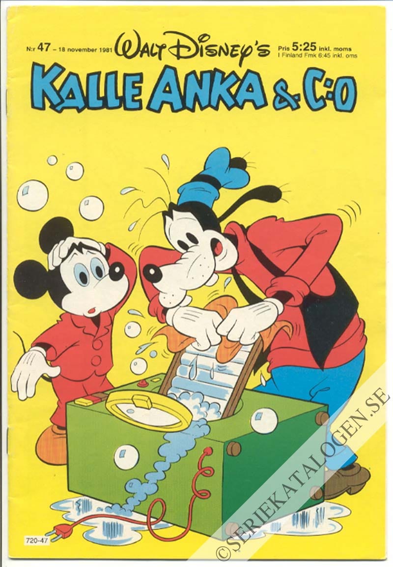 Framsida på Kalle Anka & C:o #47 (1981)