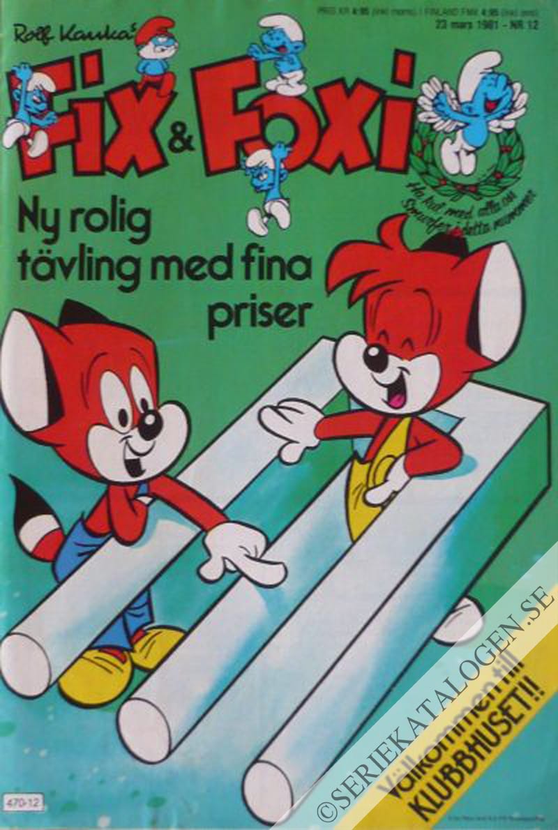 Framsida på Fix och Foxi #12 (1981)