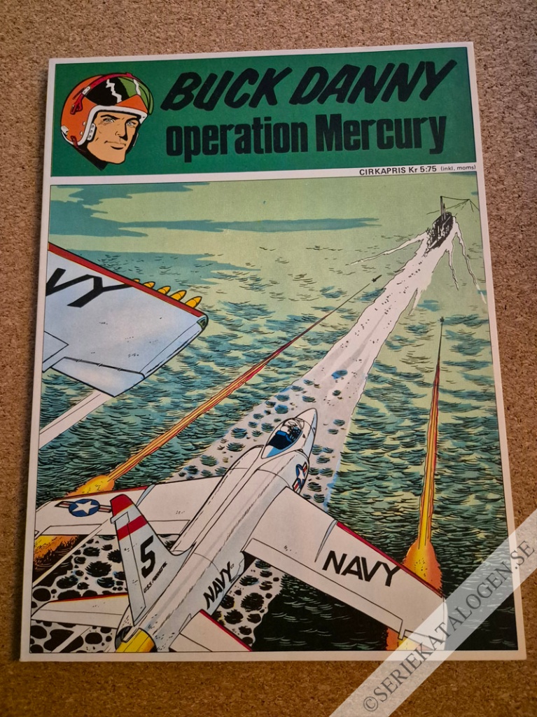 Framsida på Trumf-serien #3 - Buck Danny - Operation Mercury (1971)