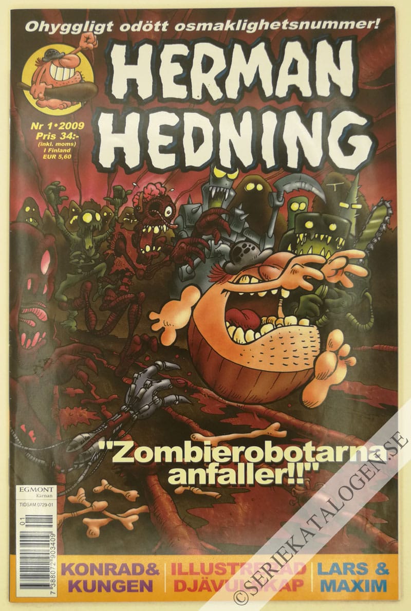 Framsida på Herman Hedning #1 (2009)
