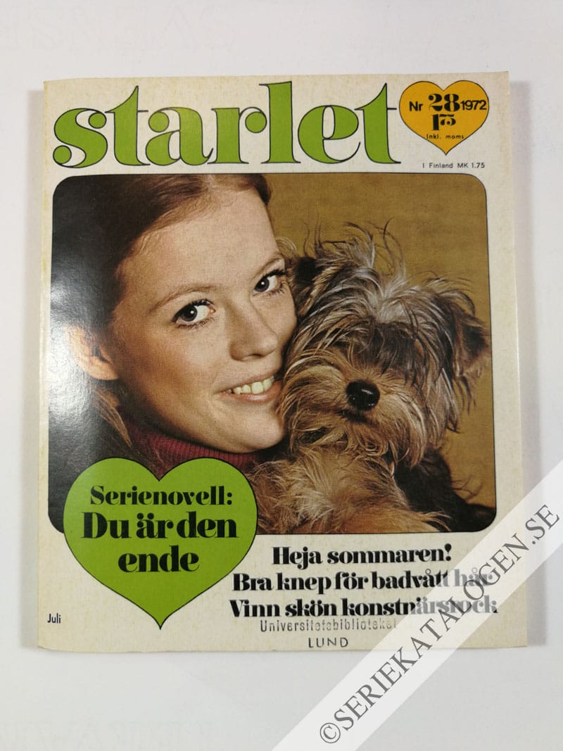 Framsida på Starlet #28 (1972)