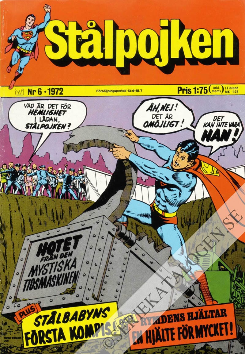 Framsida på Stålpojken #6 (1972)