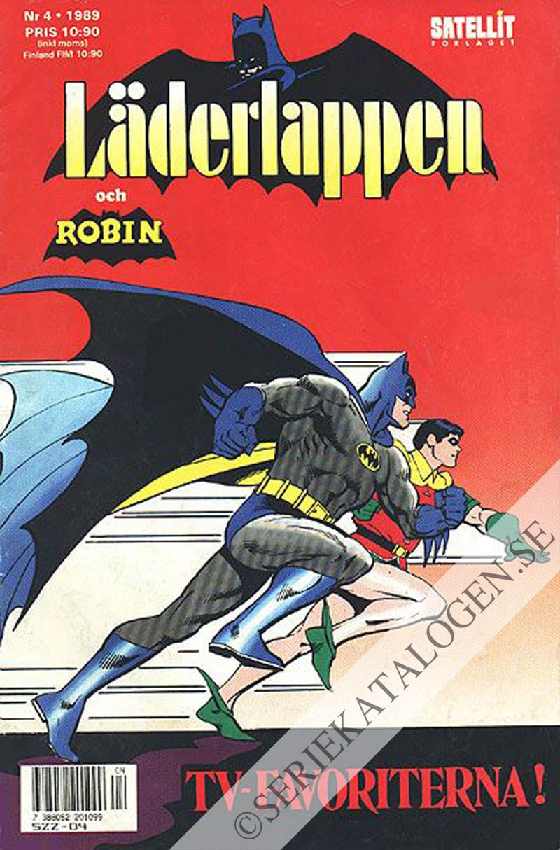 Framsida på Läderlappen och Robin #4 (1989)