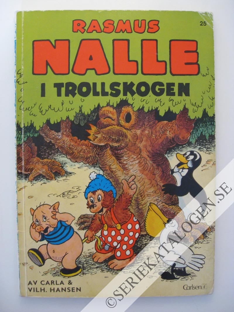 Framsida på Rasmus Nalle Rasmus Nalle i trollskogen (1974)